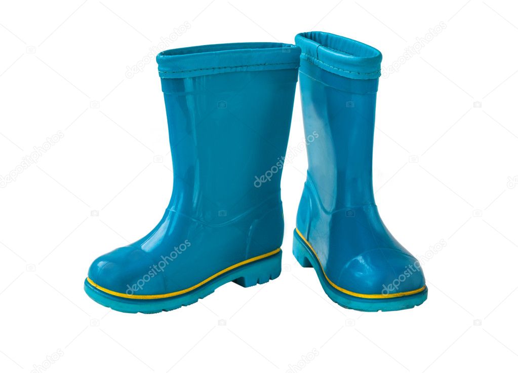 Two Blue gumboots