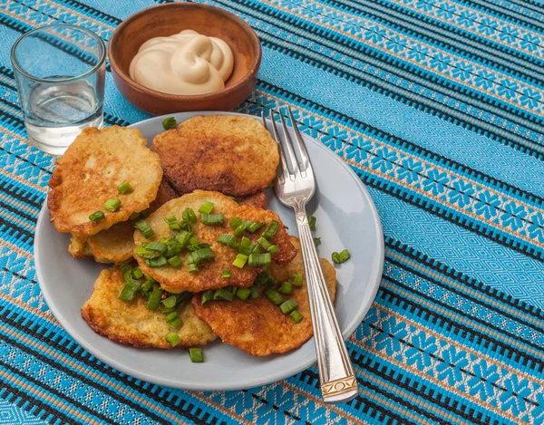 Hausgemachte Kartoffelpuffer — Stockfoto