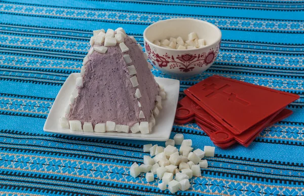 Matlagning traditionella påsk dessert — Stockfoto