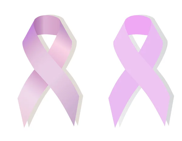 Two Lavender ribbons — Stock Vector