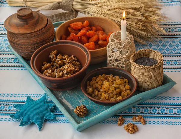 Tradiční jídlo k Vánocům — Stock fotografie