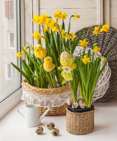 Paskalya dekorasyon penceresinde