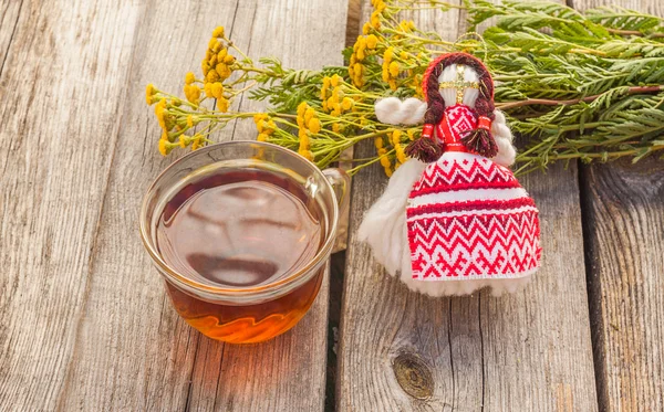 Trinken Sie aus Rainfarn der traditionellen Medizin — Stockfoto
