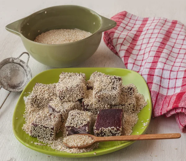 Homemade Turkish Delight — Stock Photo, Image