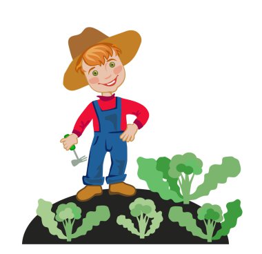 çiftliklerde çalışan bir çocuk