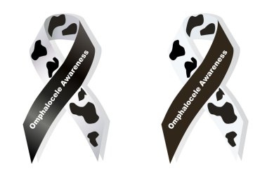 Cow print ribbon clipart