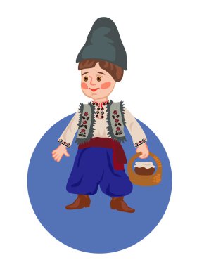 Bir sepet ile küçük Ukrayna dili