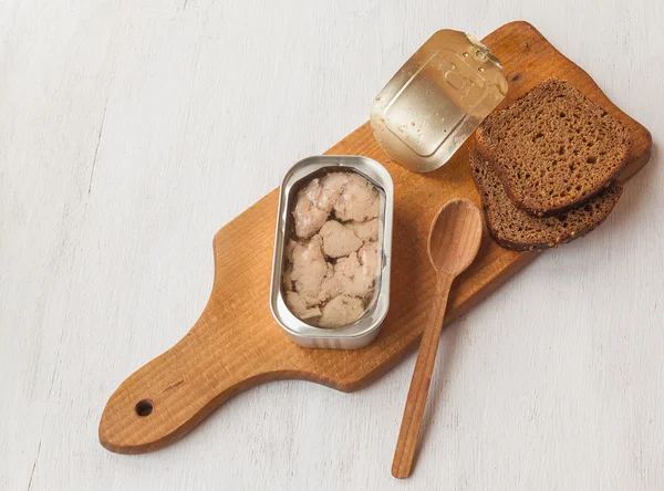肝タラの缶詰のパン缶 — ストック写真