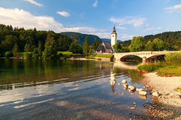 Church of St John the Baptist, Bohinj Lake — Stock Photo, Image