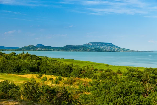 Paisagem no lago balaton — Fotografia de Stock