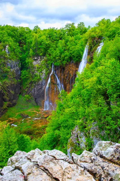 Καταρράκτες στο Εθνικό Πάρκο Plitvice — Φωτογραφία Αρχείου