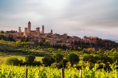 San Gimignano Ortaçağ Köyü, İtalya, Avrupa