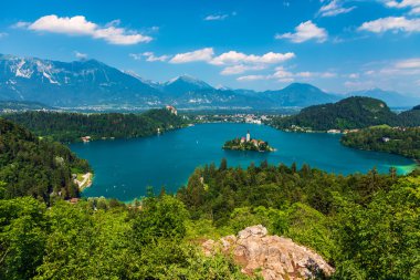 panoramik lake bled, Slovenya