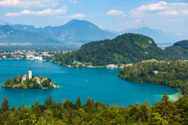 panoramik lake bled, Slovenya