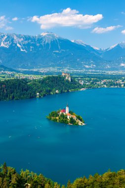 panoramik lake bled, Slovenya
