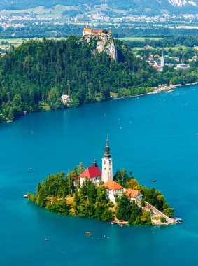 panoramik lake bled, Slovenya