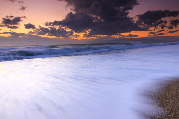 Gabo de gata Sunset beach — Stok fotoğraf