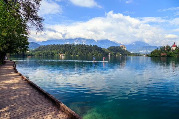 Lago di Bled in estate — Foto Stock