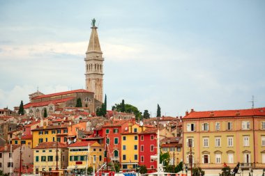 Rovinj kent Hırvatistan Adriyatik Denizi kıyısında