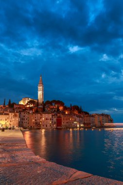 Rovinj kent Hırvatistan Adriyatik Denizi kıyısında
