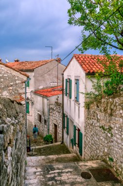 Rovinj's medieval old town, Croatia clipart