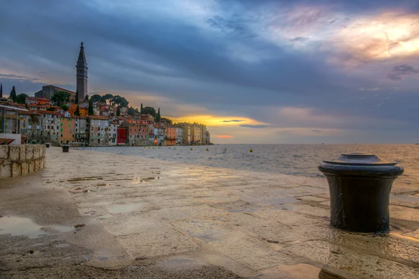 Rovinj old town in Adriatic  sea coast of Croatia — Stock Photo, Image