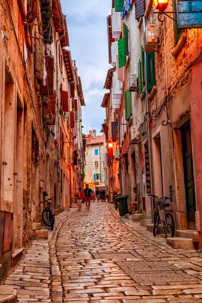 Rovinj középkori old town, Horvátország — Stock Fotó