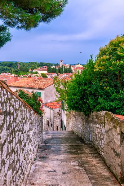 Středověké staré město Rovinj, Chorvatsko — Stock fotografie