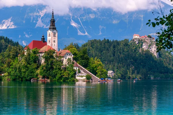 İle Lake bled — Stok fotoğraf