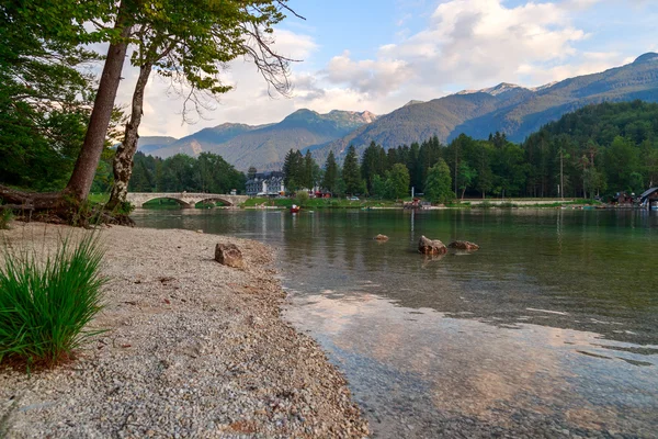 Lake Bohinj, located in the Bohinj Valley of the Julian Alps — Stock Photo, Image