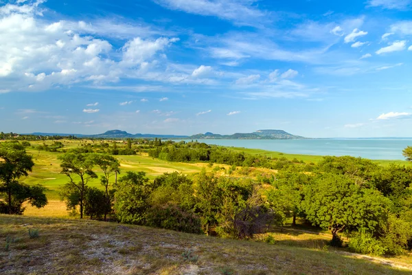 Landschap aan het Balatonmeer, Hongarije — Stockfoto