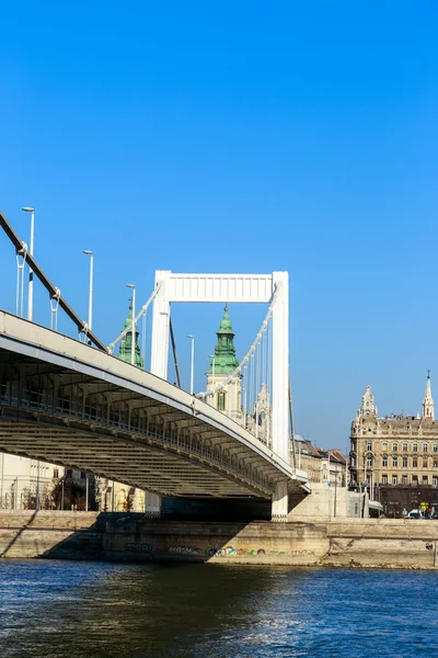 Elisabeth most v Budapešti, Maďarsko — Stock fotografie