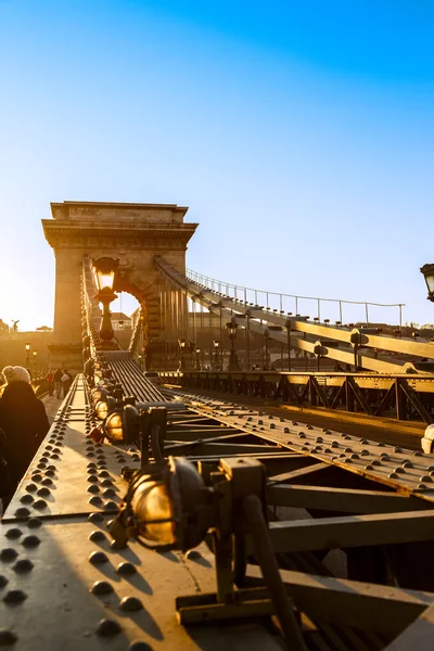 Chainbridge в Будапеште — стоковое фото