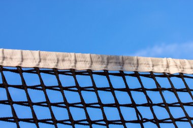Tennis court net and sky clipart