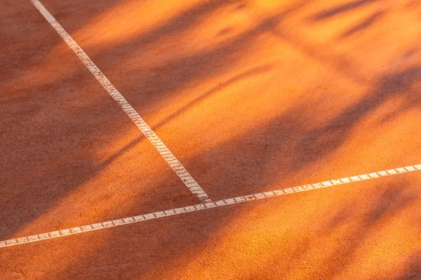 Clay тенісний корт — стокове фото