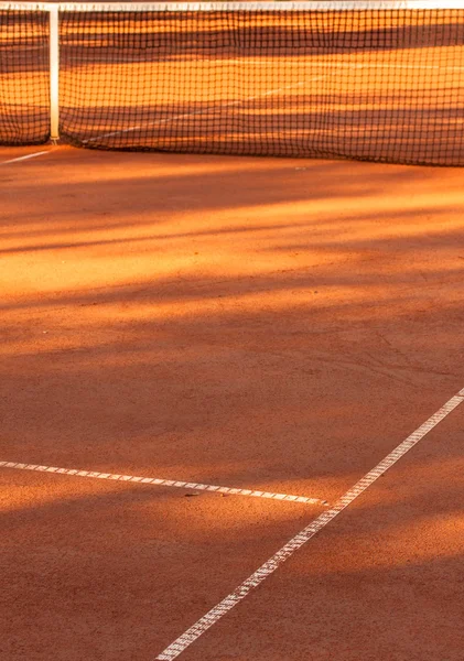 Campo de ténis argila — Fotografia de Stock