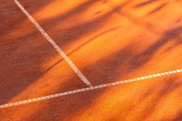 Campo de ténis argila — Fotografia de Stock