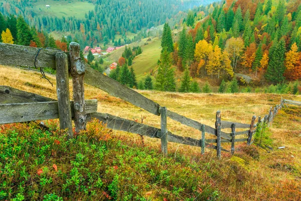 Splendida collina autunnale in Transilvania — Foto Stock