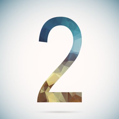 Modern köşeli kristal tarzında iki numaralı