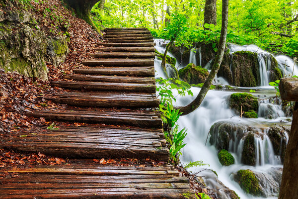 The waterfalls of Plitvice National Park