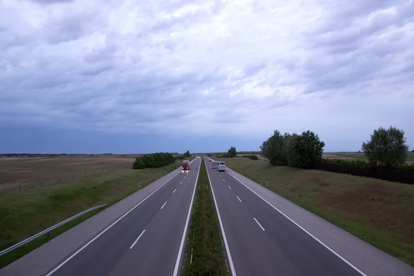 Snelweg verkeer — Stockfoto