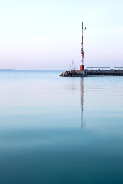 Mooie zonsopgang aan het Balatonmeer — Stockfoto