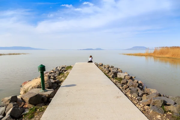 Macaristan 'da Balaton Gölü — Stok fotoğraf