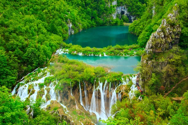 Waterfalls in Plitvice National Park — Stock Photo, Image