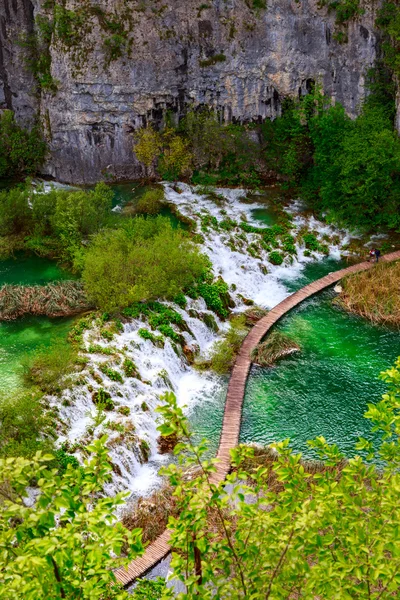 Watervallen in Nationaal Park Plitvice — Stockfoto