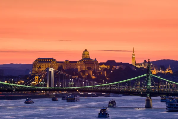 Night view of Budapest — Stock Photo, Image