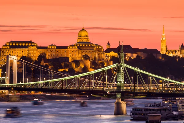 Vue de nuit de Budapest — Photo