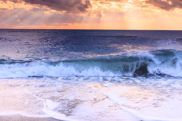 Zonsondergang strand — Stockfoto
