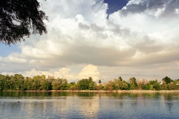 Danube river in Hungary — Stock Photo, Image