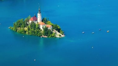 panoramik lake bled, Slovenya
